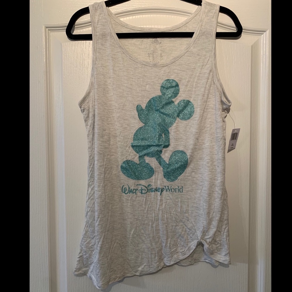 Blue glitter Mickey Mouse with tie detail